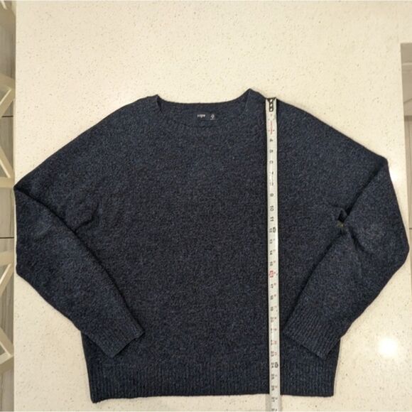 J.Crew Men's 100% Lambs Wool Blue Marled Crewneck Sweater Long Sleeve Casual XL - Picture 4 of 8